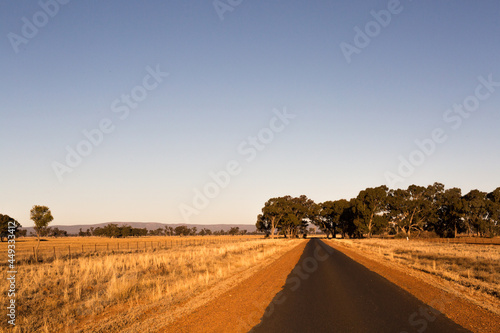 country road and big blue sky