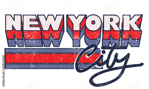 Photography New york city typography t shirt graphic print design.