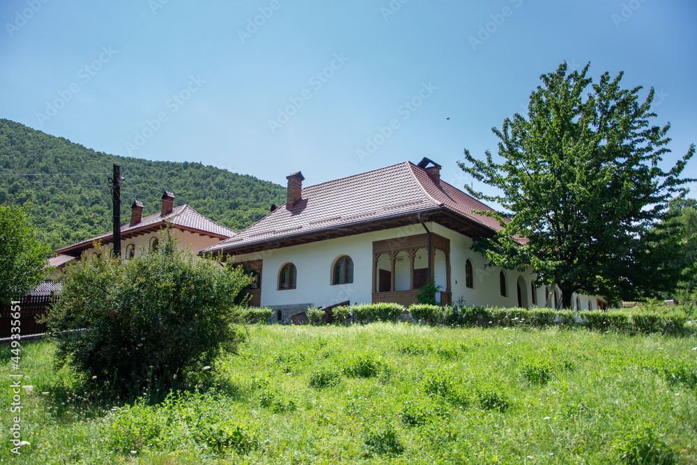 Prislop monastery in Romania,July 2021, the nuns' cells