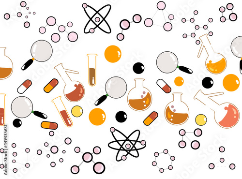 Hand drawn chemistry formulas Science knowledge education. Chem formula and physics , math formula and physics vector, white background, hand drawn line math formula and physics formula