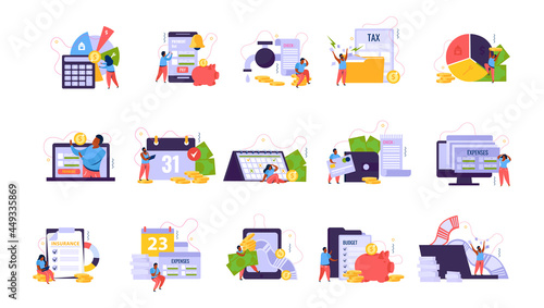 Monthly Payments Icon Set