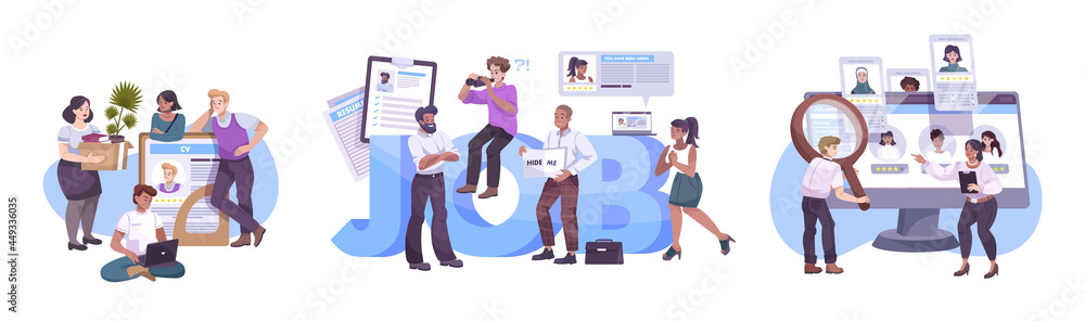 Flat Recruitment Compositions Set Flat Recruitment Compositions Set