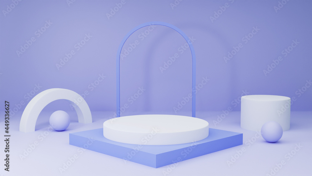 3D Mock up scene for product display presentation, abstract composition background, blue color theme 3D Mock up scene for product display presentation, abstract composition background, blue color theme