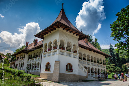 Romania ,july 2021 Prislop Monastery from Hunedoara County - ,old architecture