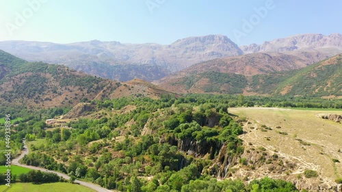 Girlevik Waterfalls are situated 29 km south-east of Erzincan in Turkey. photo