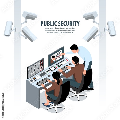 Public Security CCTV Background
