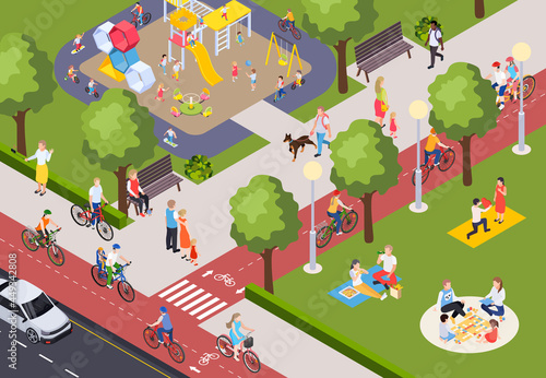 City Park Illustration