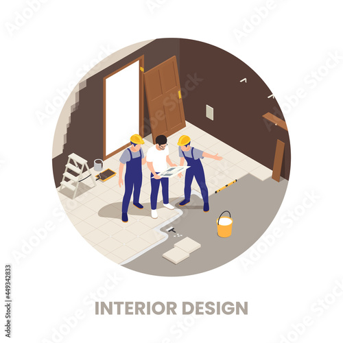 Interior Designer Circular Composition