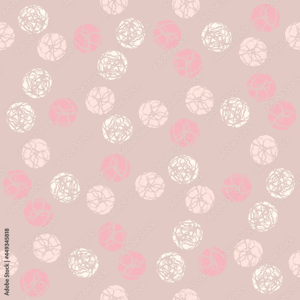 Marble effect circles vector seamless pattern background. Backdrop with scattered marbling stencil style circle round shapes in hues of monochrome pink. Texture repeat print for wellness, wedding Marble effect circles vector seamless pattern background. Backdrop with scattered marbling stencil style circle round shapes in hues of monochrome pink. Texture repeat print for wellness, wedding