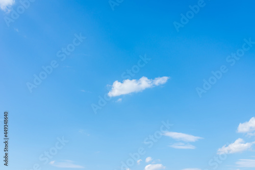 Blue sky white cloud scene.beautiful sparse clouds in the blue sky.White clouds in blue sky.
