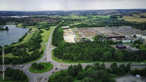 AnAerial View of Cityscape Landscape drone flight photo