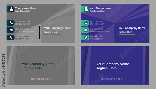 New Business Card Template Design - Modern Business Card Template Design