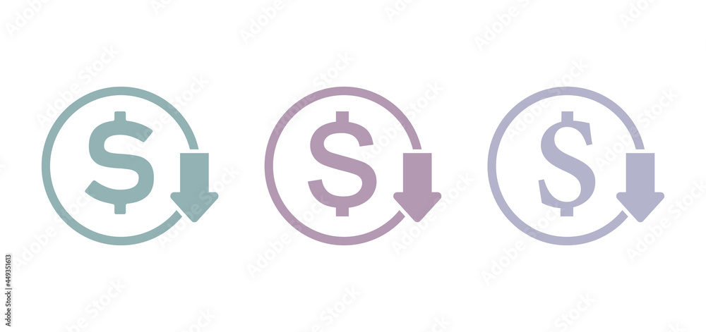 dollar icon on a white background, vector illustration dollar icon on a white background, vector illustration