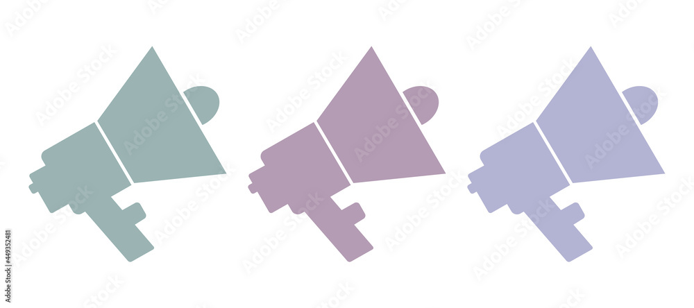 loudspeaker icon on a white background, vector illustration loudspeaker icon on a white background, vector illustration