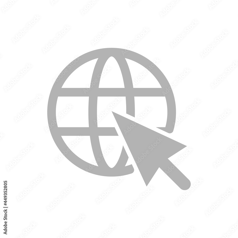 hand icon, click on a white background, vector illustration hand icon, click on a white background, vector illustration