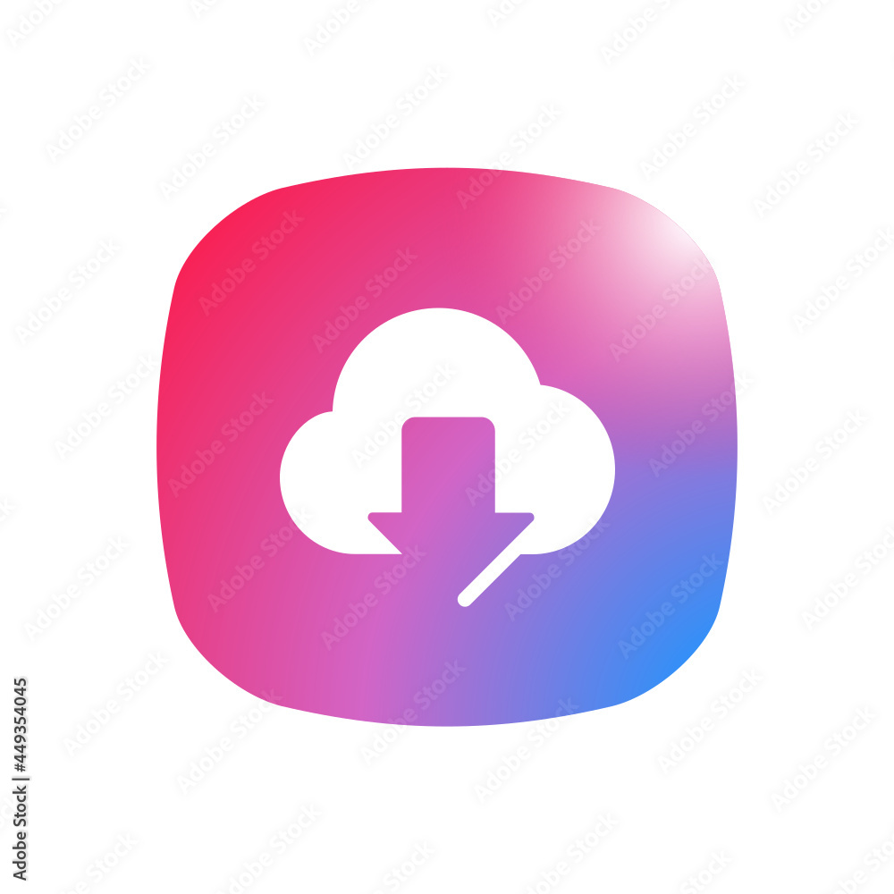 Cloud Download - Sticker Cloud Download - Sticker