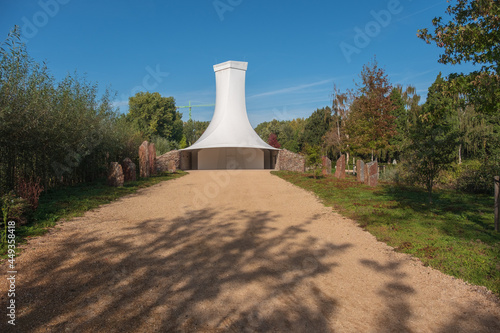 Canvas Print The Crematorion at Zorgvlied cemetery in Amsterdam, Noord-Holland province, The
