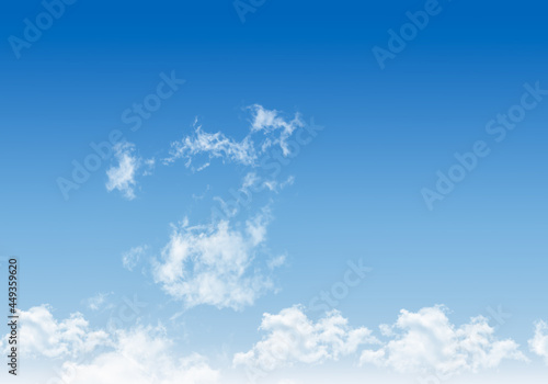 Blue sky illustration.