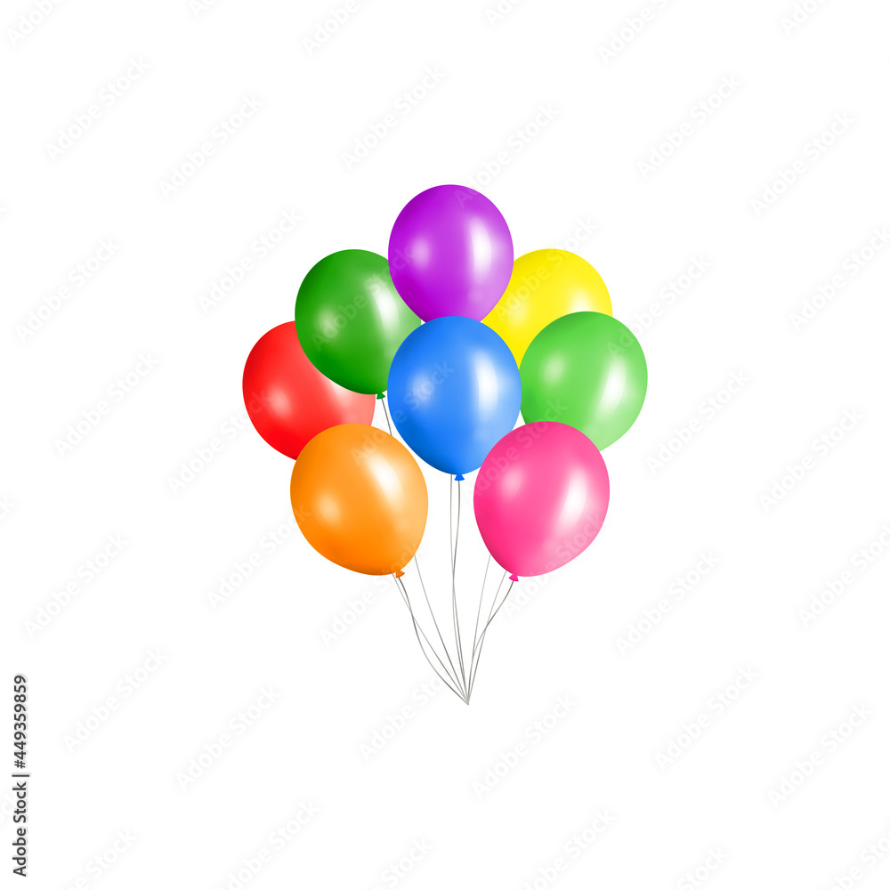 Bunch of helium balloons. Bunch of helium balloons.