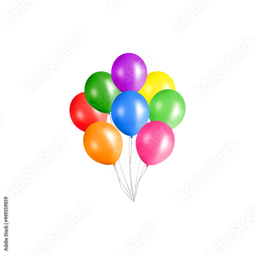 Bunch of helium balloons.