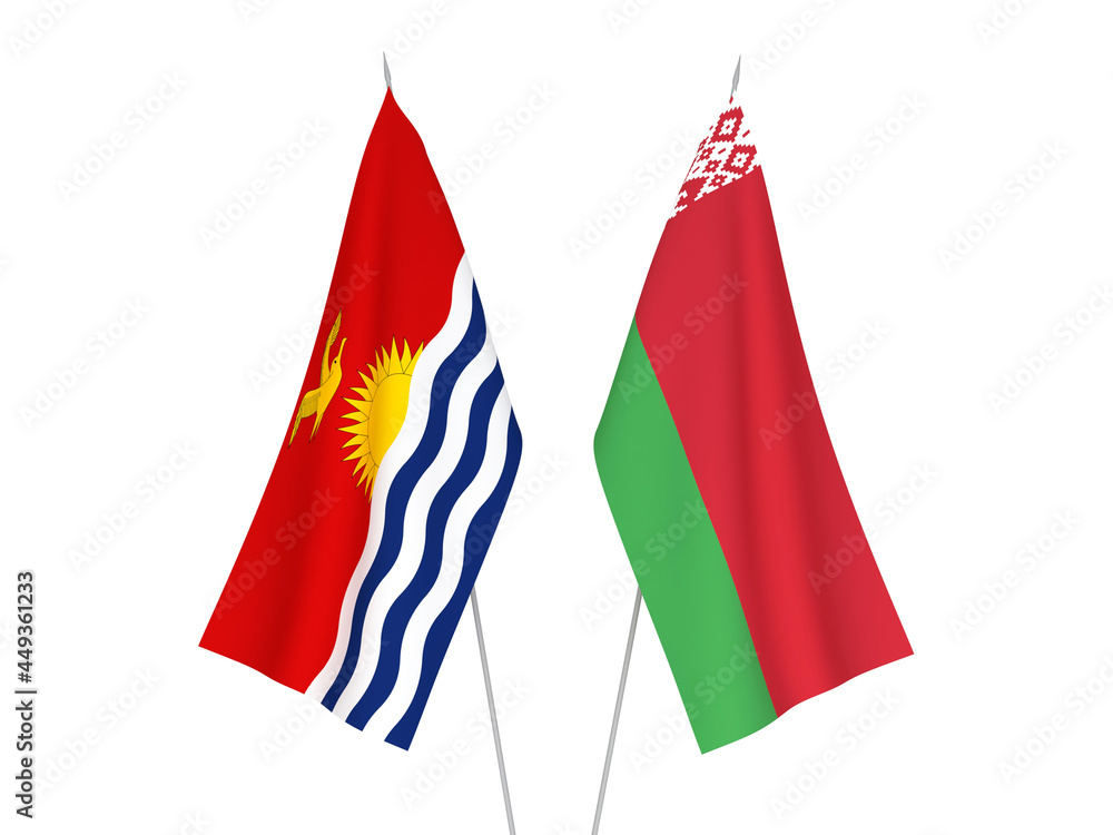 Belarus and Republic of Kiribati flags