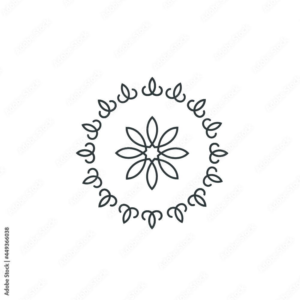 illustration of a decorative snowflake illustration of a decorative snowflake