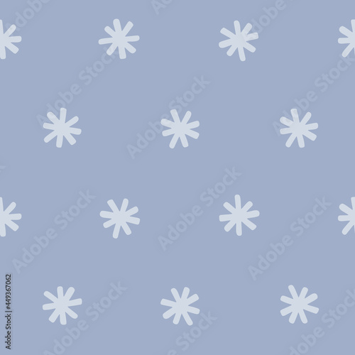 Blue winter snow texture. Pattern for wrapping  paper  fabric  textile.