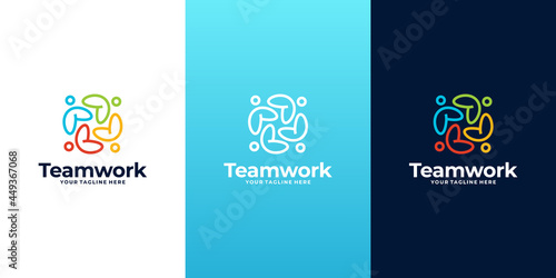 community logo, teamwork logo design inspiration