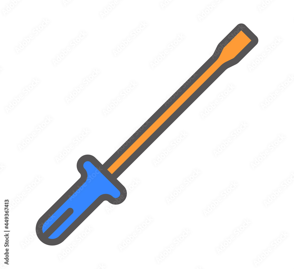 screwdriver icon vector illustration concept screwdriver icon vector illustration concept
