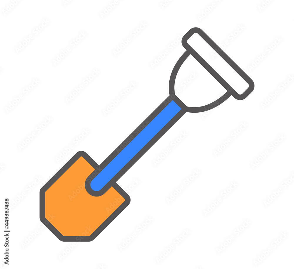 shovel icon vector illustration concept shovel icon vector illustration concept