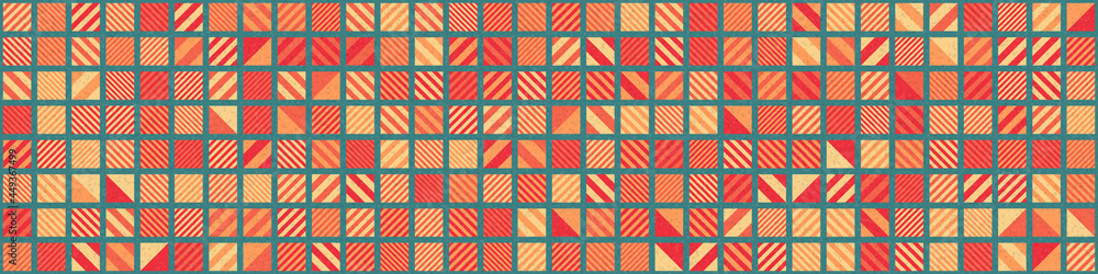 Abstract Geometric Pattern generative computational art illustration