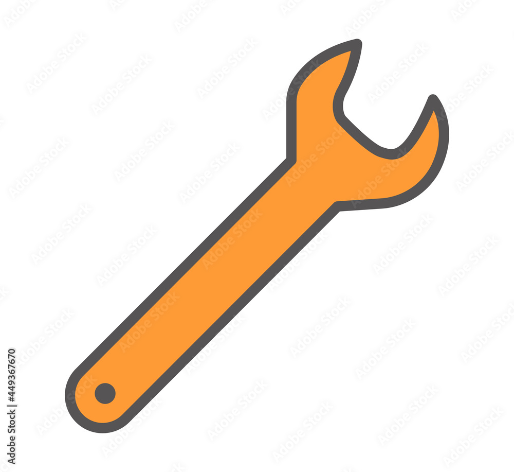 wrench icon vector illustration concept wrench icon vector illustration concept