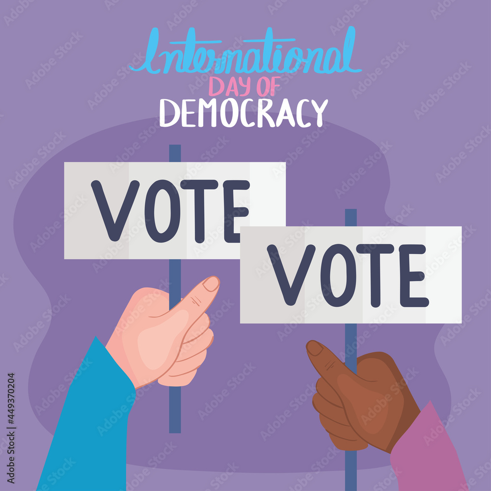 international day of democracy banner international day of democracy banner