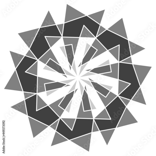 Abstract geometric monochrome polygon-8bb3