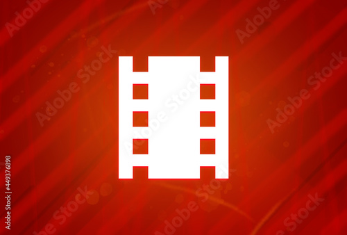 Theaters icon isolated on abstract red gradient magnificence background photo