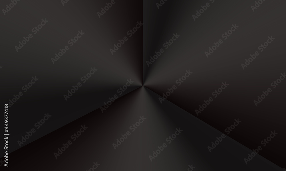 black geometric, abstract background, dark paper design, modern wallpaper, wall art, texture, with gradient, ider for web banner, product and poster, business presentation, space for tex