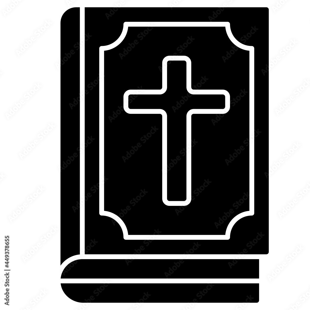 Obraz premium bible solid icon
