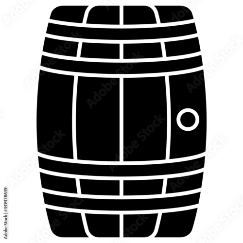 barrel solid icon