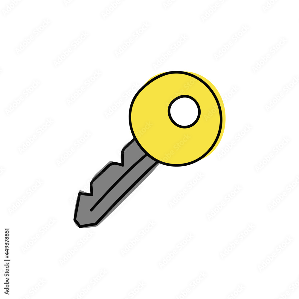SEO Key optimization icon in color icon, isolated on white background SEO Key optimization icon in color icon, isolated on white background