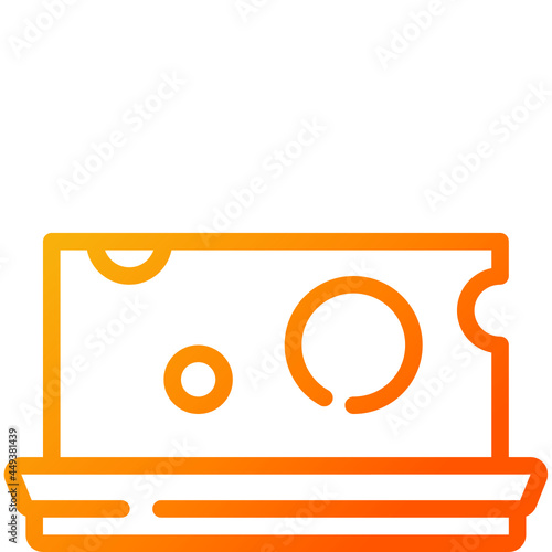 cheese gradient icon