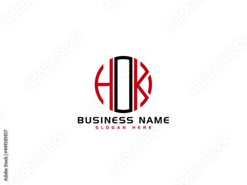 Creative HOK Logo Letter Vector Image Design For Your Business photo
