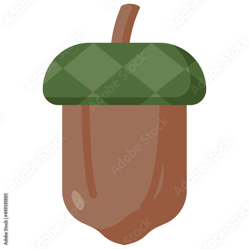 acorn flat icon