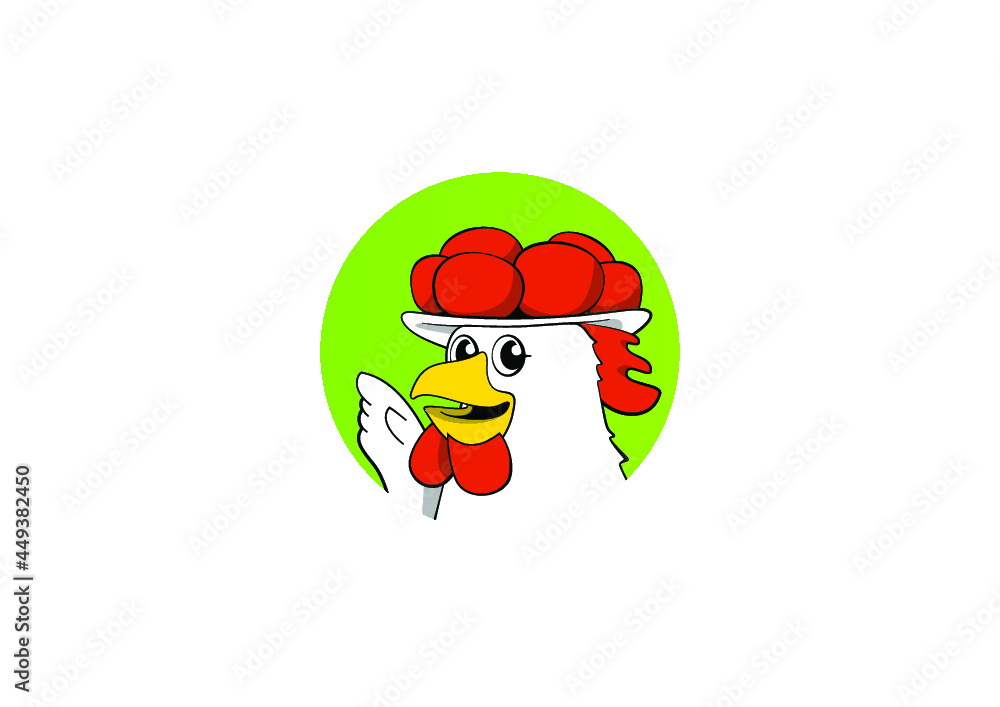 Chicken with formal headdress with distinctive woolen pompoms part of their folk costume or Tracht in the three adjoining Black Forest villages
