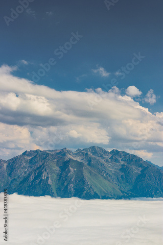 Clouds covered mountains and sea ​​of ​​clouds ,Rize/Turkey