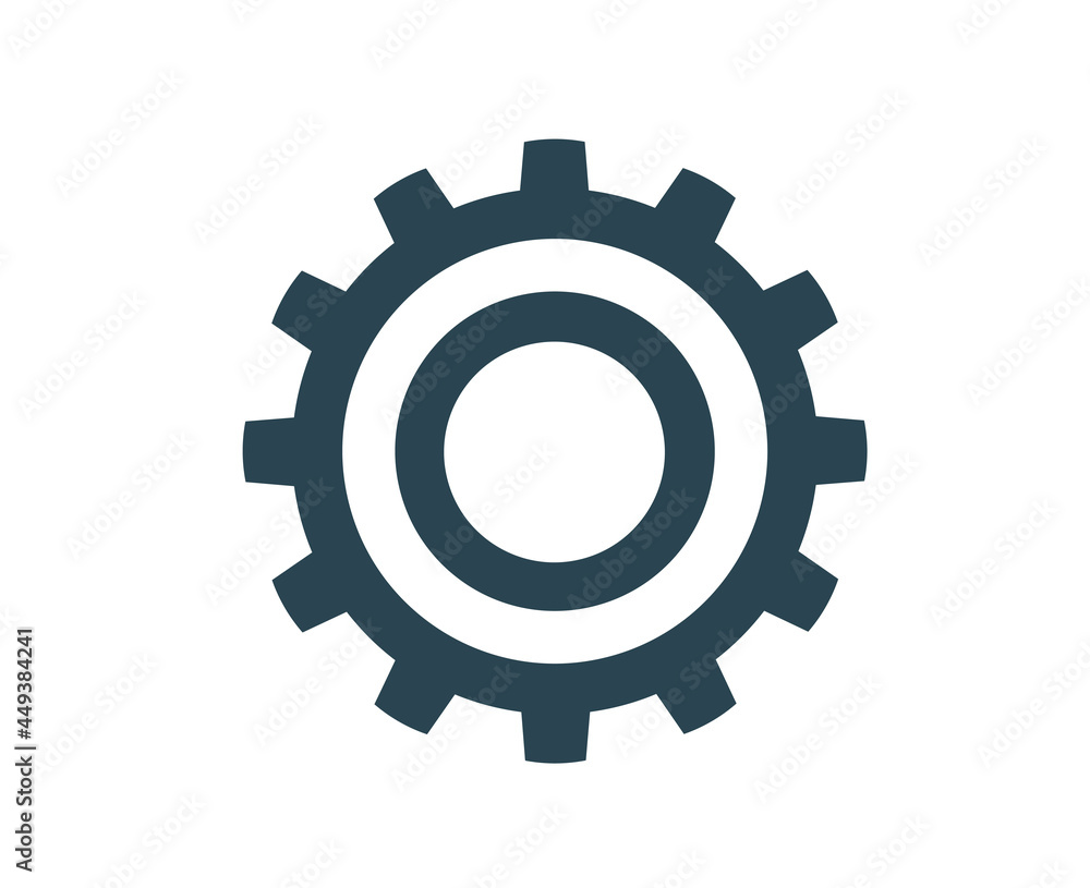 Vector illustration, logo, gear icon . Settings and maintenance. Vector illustration, logo, gear icon . Settings and maintenance.