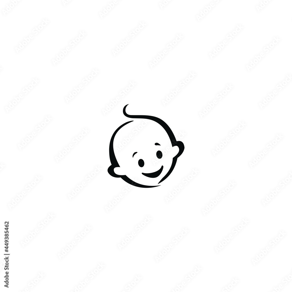 cute baby for babyshop vector icon logo design cute baby for babyshop vector icon logo design