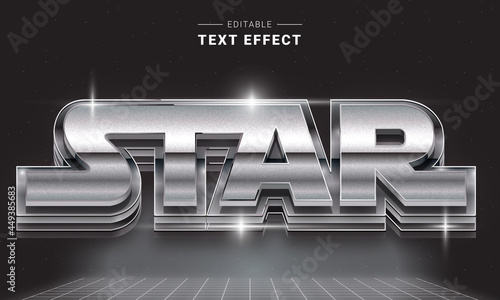 Editable Text Style Retro Futuristic theme