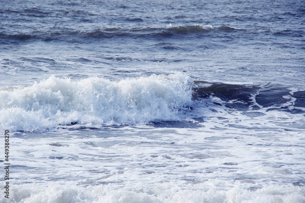 Fototapeta premium beautiful blue water waves background