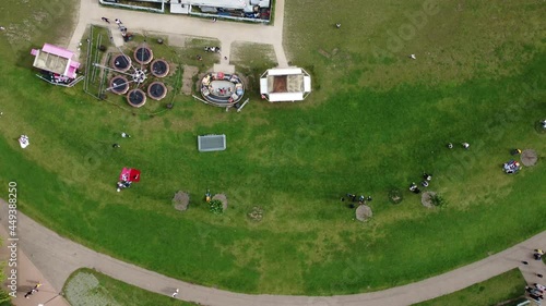 AnAerial View of Cityscape Landscape drone flight photo