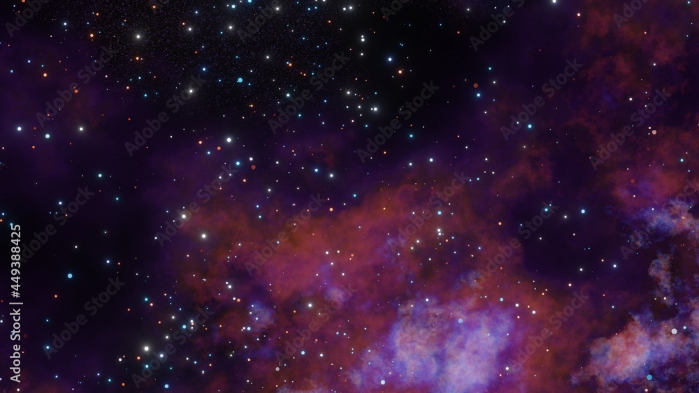 Obraz premium purple nebula